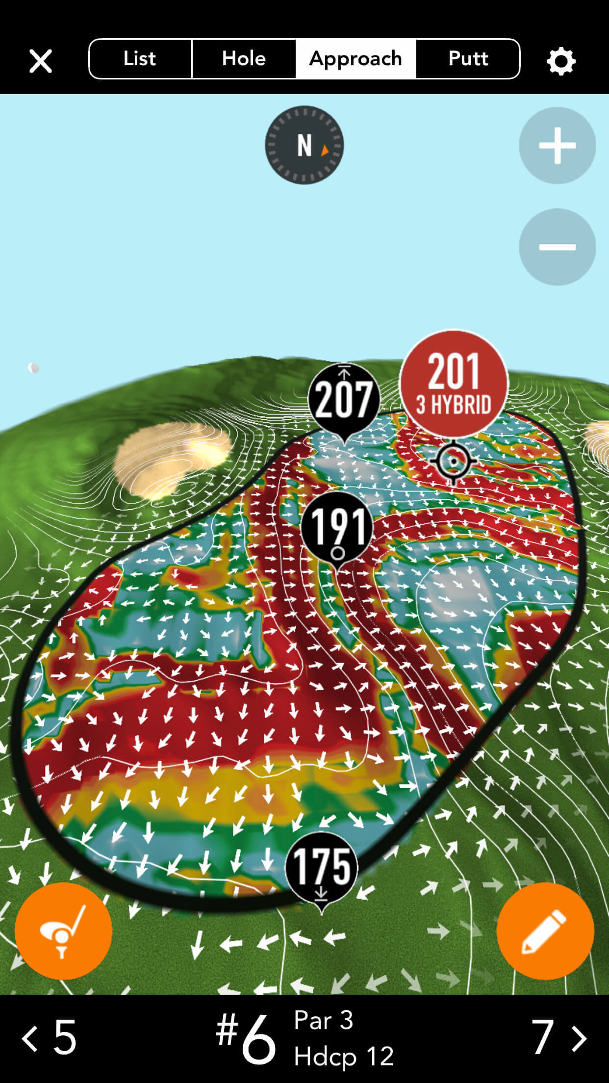 GolfLogix GPS + Putt Breaks GolfLogix Putt Break Maps and GPS Tracking